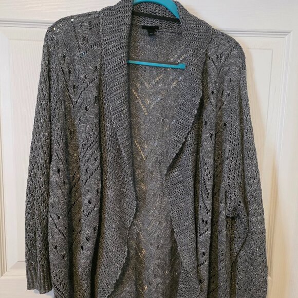 Open knit cardigan sweater from Torrid, size 3 - Picture 1 of 8